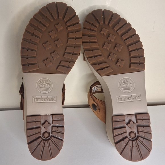 Timberland Koralyn 2 Band Wedge Rust Nubuck Sandals Size 9 - Picture 12 of 16